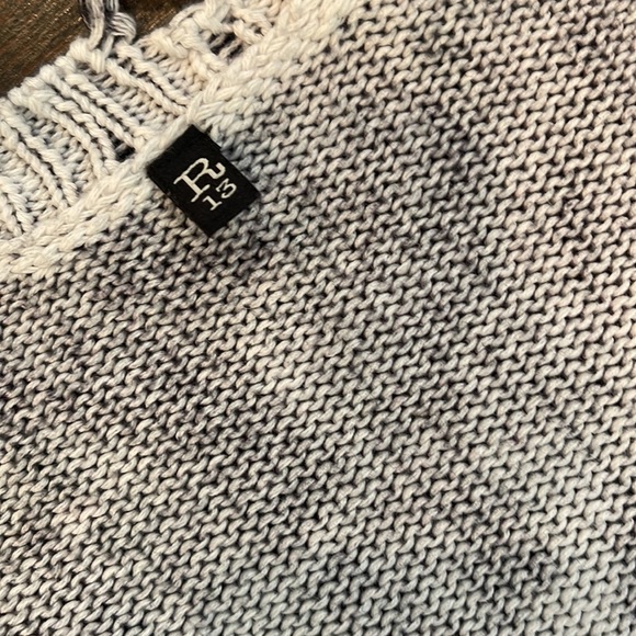 R13 faded leopard oversized long cardigan S - Picture 5 of 6